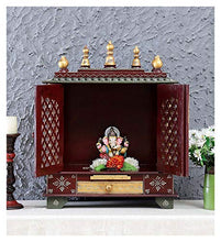 Load image into Gallery viewer, Jaipur Lane Wooden Pooja Mandap/Home Temple (60 cm x 30 cm x 75 cm, Temple 046) - Home Decor Lo