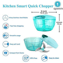 Load image into Gallery viewer, OWLSTONE EXIM LLP Stovekraft New Handy Mini Plastic Chopper (S.S Blade, Green) - Home Decor Lo