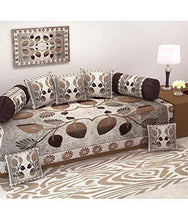 Load image into Gallery viewer, Kk Home Store Decor Diwan Set of 8 Pieces Combo with Sofa Covers for Living Room 5 Seater and Center Table Cover, Multicolour,Kushan Cover,tabeb Cover, Sofa Cover,Curtain - Home Decor Lo