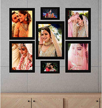 Load image into Gallery viewer, SAF Set of 7 Collage Synthetic Framed with Acrylic Glass - Self Installation Photo Frame (9 Inch X 12 Inch - 1, 4 Inch X 6 Inch - 2, 8 Inch X 10 Inch - 4) - Home Decor Lo