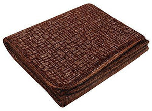 Saral Home Soft Decorative Chenille Sofa Covers/Throw- 140x210 cm, Brown - Home Decor Lo