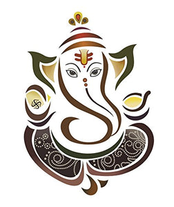 Decals Design Wall Sticker 'Modern Elegant Ganesha God For Pooja Room' - Home Decor Lo