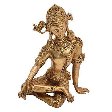 Aone india Lord Indra Brass Statue (Height-9.5