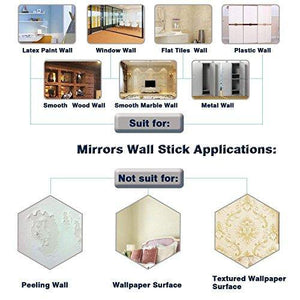 Wall1ders - Butterfly & Flowers Golden (Pack of 21) 3D Acrylic Decorative Mirror Wall Stickers - Home Decor Lo