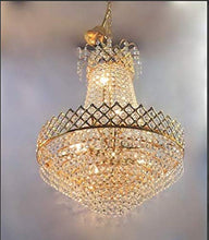 Load image into Gallery viewer, BrightLyts Lyse Decor Crystal Chandelier/Jhoomar Ceiling Hanging Pendant (Large Size/480 mm/48 cm, Gold) - Home Decor Lo