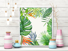 Load image into Gallery viewer, Painting Mantra - Tropical Green Framed Canvas Art Print - 11 inch X 13 inch - Home Decor Lo