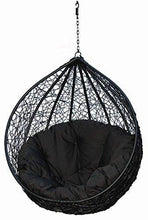 Load image into Gallery viewer, Carry Bird Outdoor Furniture Single Seater Swing: Black - Home Decor Lo