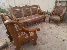 Load image into Gallery viewer, Pure Burma Teak Wooden Sofa Sets (3+1+1) - Home Decor Lo