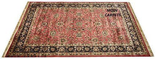 Load image into Gallery viewer, Moin Carpets Kashmiri Silk Carpets for Living Room and Home 9 x 12 Feet Pink and Black - Home Decor Lo