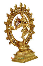 Load image into Gallery viewer, Nexplora Industries Pvt. Ltd. Brass Large Natraj Statue Nataraja - King of Dancers God Shiva for Temple Mandir Showpiece for Pooja - Home Decor Lo