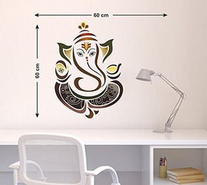Decals Design Wall Sticker 'Modern Elegant Ganesha God For Pooja Room' - Home Decor Lo