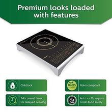Load image into Gallery viewer, Philips Viva Collection HD4938/01 2100-Watt Induction Cooktop with Sensor Touch (Black) - Home Decor Lo