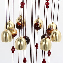 Load image into Gallery viewer, CALDIPREE Feng Shui Wind Chime for Bedroom Brass Bell Wind Chimes for Bedroom Home Positive Energy Balcony Bedroom (Brass 13 Bell) - Home Decor Lo