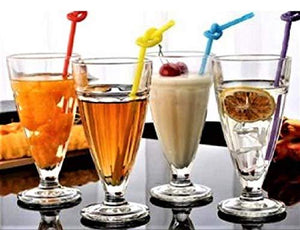 Jinelza 350 ml Milkshake, Falooda Glass, Ice-Cream Glass, Juice Glass, Water Glass, Wine Glass, Beer Glass Set (6) - Home Decor Lo