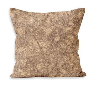 Encasa Homes Cushion Covers in Embossed Suede Design (2 pcs Pack), 40 x 40 cm (16 x 16 inch) - Beige - Decorative Soft Fabric, Large Square Pillow Covers for Sofa, Chair, Home & Hotel Décor - Home Decor Lo