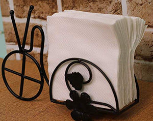 Worthy Shoppee Beautiful Design 1 Compartments Tissue Box & Napkin Holder Rickshaw Design - Home Decor Lo