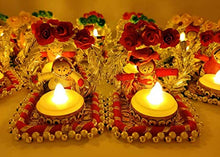 Load image into Gallery viewer, Rajotia Craft&#39;s Rajasthani Dolls Jharokha Tealight Candle Holder/Diwali Diya for Home Decor/Diwali Gift/Diwali Decoration/Corporate Gift for Diwali (1 Pair)(2 Candle Holders) - Home Decor Lo