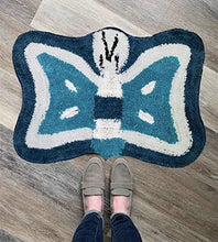 Load image into Gallery viewer, Homerz Premium Set of 5 Super Soft Microfiber Butterfly Mat | Bath Mat | Door Mat | 16 x 24 Inch Guaranteed Exact Size (Multicolor, 5) - Home Decor Lo