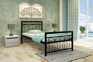 Homdec Lyra Metal Single Bed - Home Decor Lo