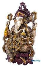 Load image into Gallery viewer, La&#39; Creativity La Creativity Handcrafted 2Feet Brass Big Ganesha Statue | Spiritual | | Home Decor | - Home Decor Lo