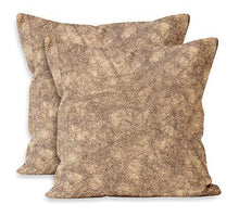 Load image into Gallery viewer, Encasa Homes Cushion Covers in Embossed Suede Design (2 pcs Pack), 40 x 40 cm (16 x 16 inch) - Beige - Decorative Soft Fabric, Large Square Pillow Covers for Sofa, Chair, Home &amp; Hotel Décor - Home Decor Lo
