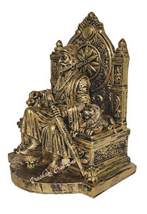 Vrusham Creations - Shivaji Maharaj Murti 1 Foot (12 Inch, Bronze) - Home Decor Lo