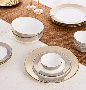 Amazon Brand - Solimo Handmade Ceramic Dinnerware Set, 14 Pieces - Home Decor Lo