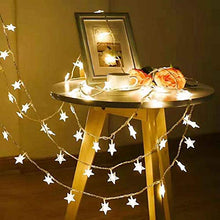 Load image into Gallery viewer, fizzytech 20 LED Star String Lights for Indoor Outdoor Home Party Decoration (Warm White, 3 m) - Home Decor Lo