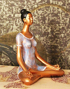BECKON VENTURE Handicraft Yoga Posture Lady Showpiece for Home, Room Decor, Table Decoration - Home Decor Lo