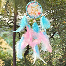 Load image into Gallery viewer, Rooh Dream Catcher ~ Good Vibes Car Hanging ~ Handmade Hangings for Positivity (Can be Used as Home Décor Accents, Wall Hangings, Garden, CarYoga Temple, Windchime) - Home Decor Lo