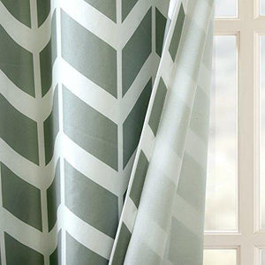 Amazures Polyester Silhouette Yellow Digital Printed Curtain Set of 2, 48x84-inch - Home Decor Lo