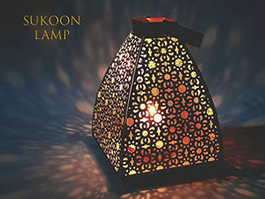 MORii - Festive Moroccan Lantern | Antique Gold Finish | Best Diwali Gift (Gold, Large) - Home Decor Lo