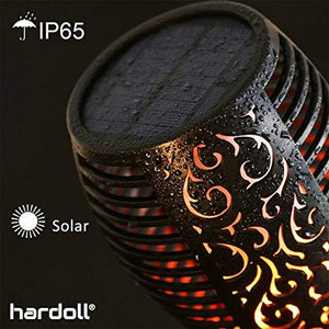 Hardoll Solar Lights for Home Waterproof Flickering Flames Torches Outdoor Landscape Lights for Decoration for Garden (Pack of 1) - Home Decor Lo