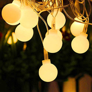 Ascension 20 Bulb String Rice Fairy Lights for Home and Outdoor Ball Shaped Water Resistant (3 m, Warm White)