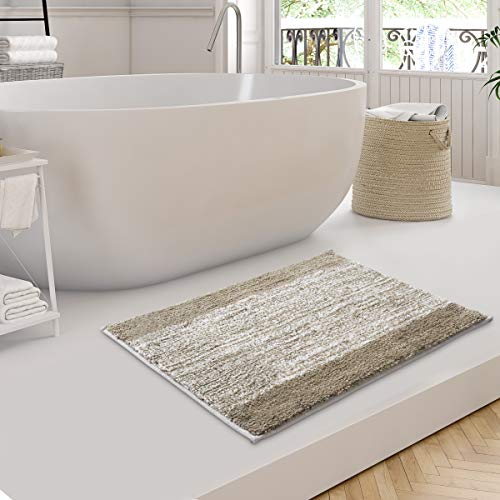 Non Slip Water Absorbing Mat for Bathroom Floor Mat Rugs 60 x 40 CM