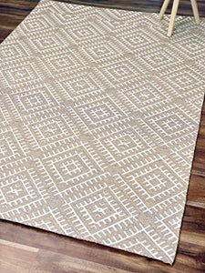 Award Velvet's Cotton Geometric Design Medium Size Rug ( 4ft x 6ft ) - Home Decor Lo