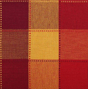 AIRWILL Cotton Handloom Weaved 4 x 5 ft Window Curtains, Red - Pack of 2 Pieces - Home Decor Lo