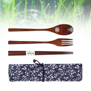 Wooden Lunch Cutlery Set - Home Decor Lo