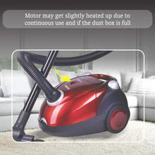 Load image into Gallery viewer, Inalsa Spruce Vacuum Cleaner-1200W for Home with Blower Function, 2L Reusable dust Bag, 2 years warranty, (Red/Black) - Home Decor Lo