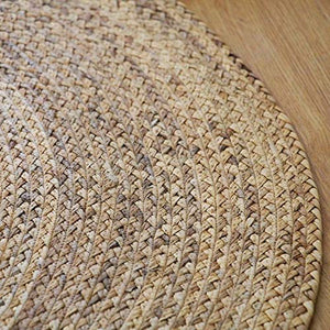 Jute Rugs Available at Jute Rugs Online Stores, Buy Jute Area Rugs, Beautifully Braided Jute Rugs, Cotton Carpet and Round Jute Rugs (Natural Color, 3 * 3 Ft Round) - Home Decor Lo