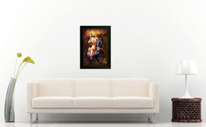 SAF Shivaji 6295 Religious UV Textured Framed Painting (35 x 50 x 2 cms) - Home Decor Lo