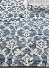 Load image into Gallery viewer, The Rug Republic Handmade Blue/Ivory Krios Carpet - Home Decor Lo