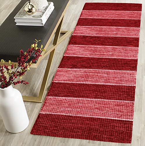 GLEAM Floor Rug (Red , Wine, Cotton, Standard Size) - Home Decor Lo