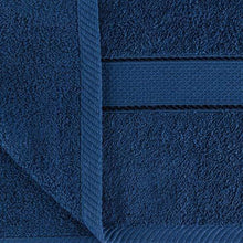 Load image into Gallery viewer, Leaf Dew 100% Cotton Bath Towel 500 GSM (Navy Blue, Large 150 X 75 cm) - Home Decor Lo