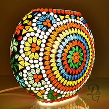 Load image into Gallery viewer, Decent Glass Turkish Lamps for Home Decoration Purse Shape Mosaic Bedside Table for Bedroom (19 cm, Multi) - Home Decor Lo