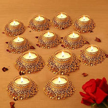 Load image into Gallery viewer, AccessHer Diwali Diya Tealight Candle Holder/Diwali Home Decoration/Diwali Gift/Colorful Indian Decoration for Festivals Set of 12 - Home Decor Lo
