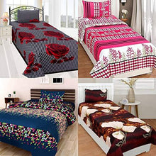 Load image into Gallery viewer, RS Home Furnishing Cotton 144 TC Bedsheet (Single_Multicolour) - Home Decor Lo