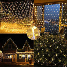 Load image into Gallery viewer, CITRA 300 LED Net Mesh Fairy String Light Still Effect Lighting 10x10 Foot for Diwali Decorationm Backdrop Garden Tree Waterproof - Warm White - Home Decor Lo