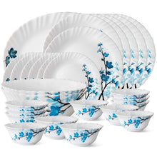 Load image into Gallery viewer, Borosil Mimosa Opalware Dinner Set, 27-Pieces, White - Home Decor Lo