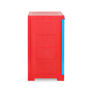 Cello Novelty Compact Cupboard - Red and Blue - Home Decor Lo
